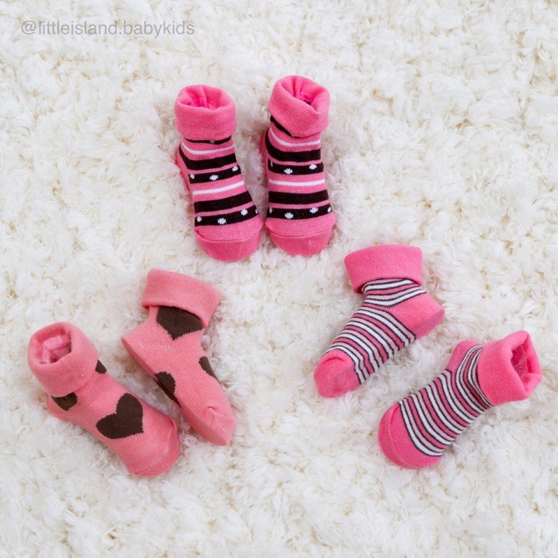 LIN9042 - 3 in 1 Kaos Kaki Bayi 0-12 Bulan