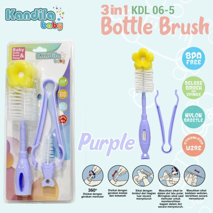 Kandila 3in1 Bottle Brush KDL06-5