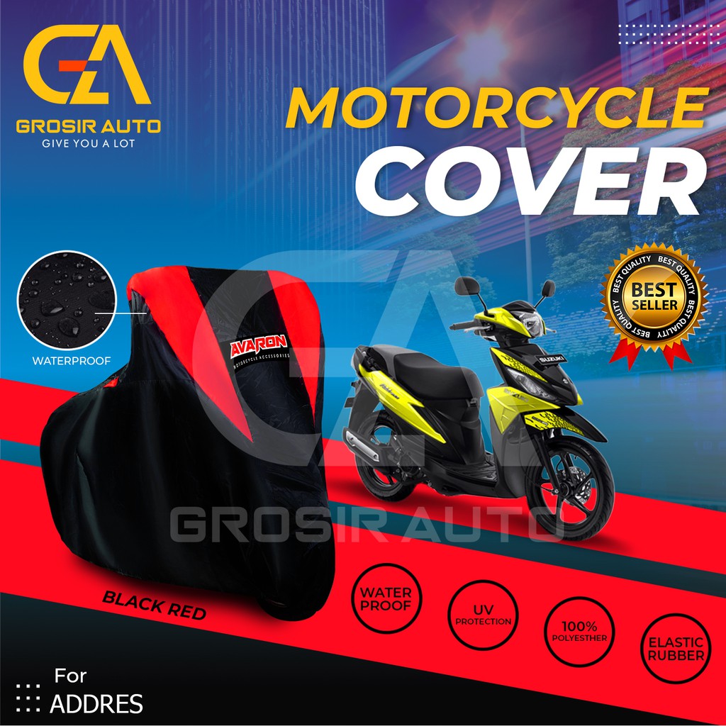 Sarung Motor AVARON ADDRESS/ Penutup Pelindung Body Cover Motor Warna Anti Air Merk Avaron