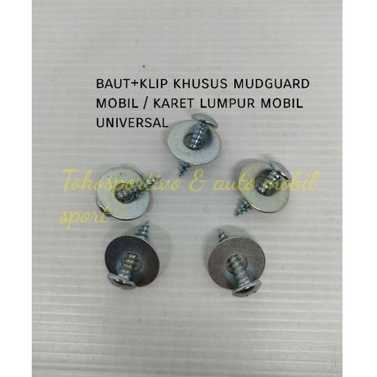 Baut klip kancing mudguard karpet Lumpur penahan lumpur mobil universal
