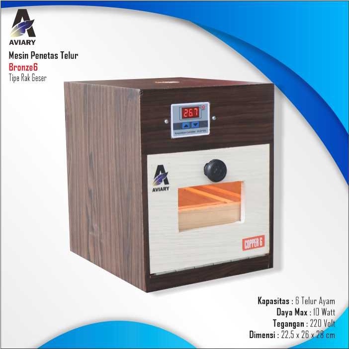Mesin Penetas Telur Aviary Bronze 6