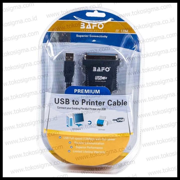 Kabel Usb To Printer Lpt Ieee 1284 Bafo Bf-1284 Premium Db-36 Parallel