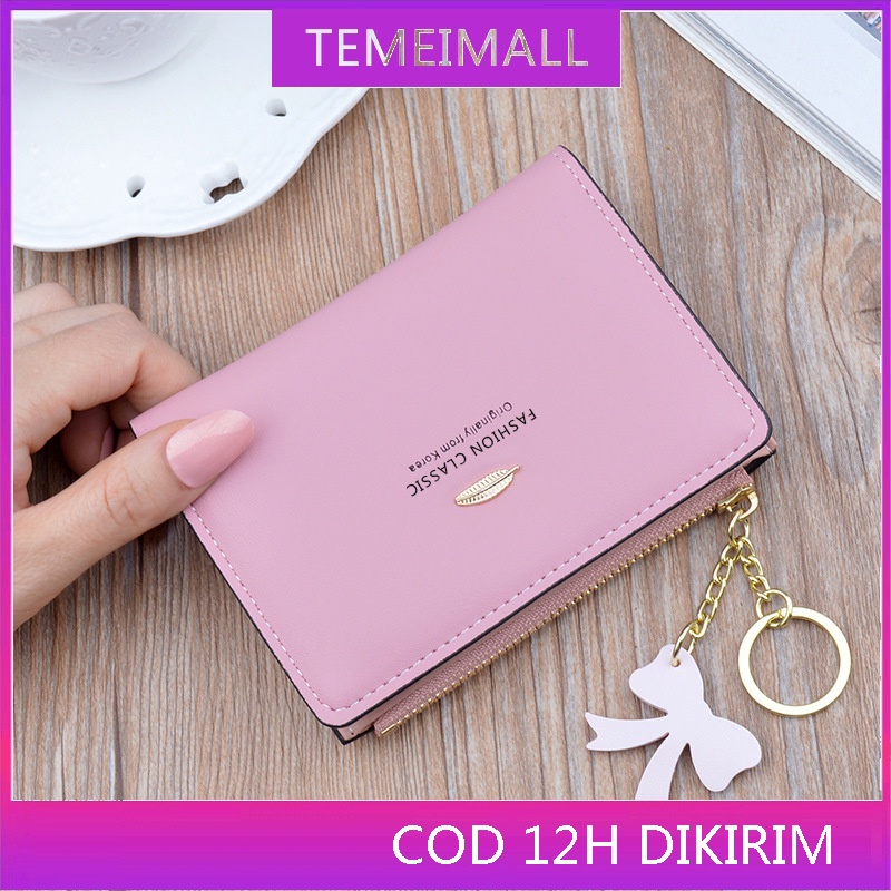 Dompet Wanita Lipat Gilgas Resleting Ori Polos Premium Dompet Wallet Kartu Kulit PU Leather Murah Lucu Kekinian