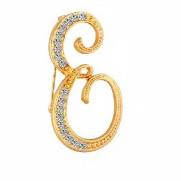 Pasti Berkualitas Bros Huruf Premium/Bros Exclusive/Bros Inisial Huruf