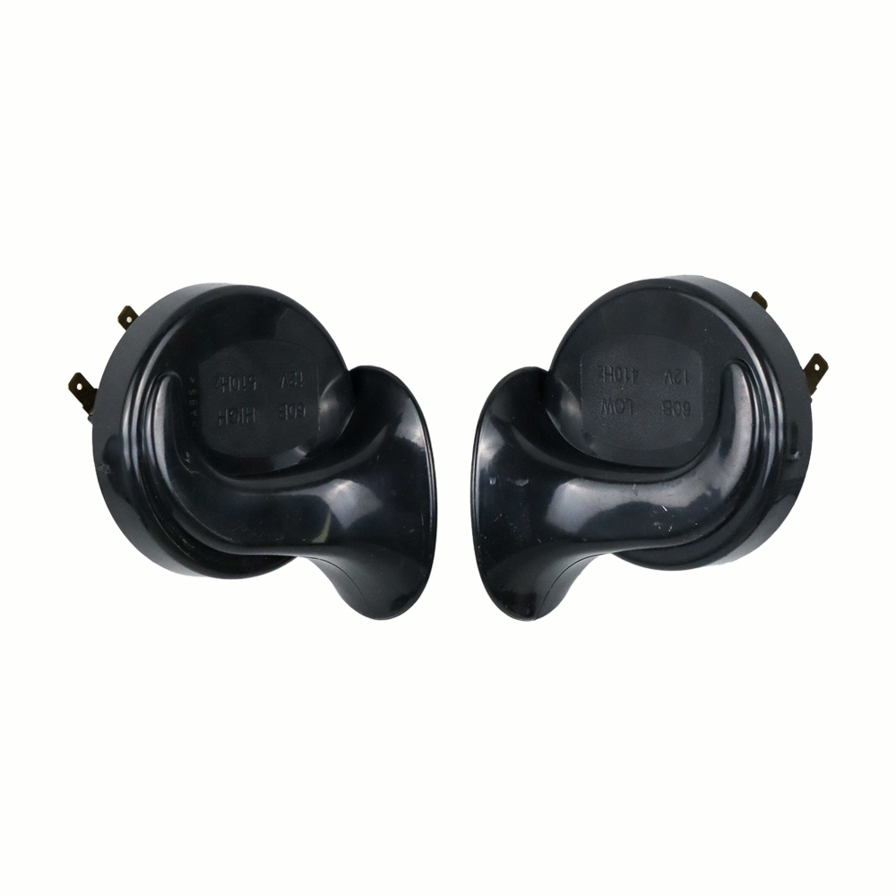 Klakson Mobil Electromagnetic Snail Shaped Horn 12V 115dB 2 PCS - DL-1202AJ - Black