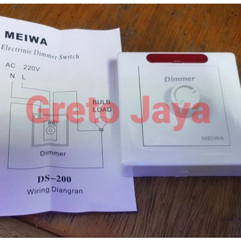 Dimmer Lampu AC 220V Saklar Tembok Dimer Pengatur Cahaya