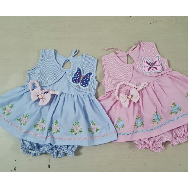 CHIBIKIDZ BUTTERFLY EMBROIDERY BABY SET