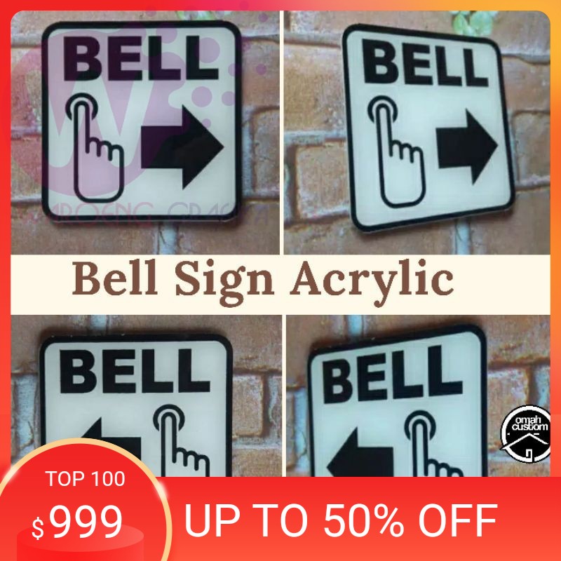 

Tanda Bell Akrilik GRATIS Custom Arah Panah Acrylic