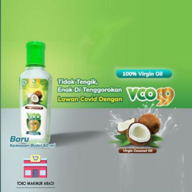 Minyak VCO 99 Virgin Coconut Oil 60ml - Minyak Kelapa Murni Asli 60ml - VCO Bariklana 60ml