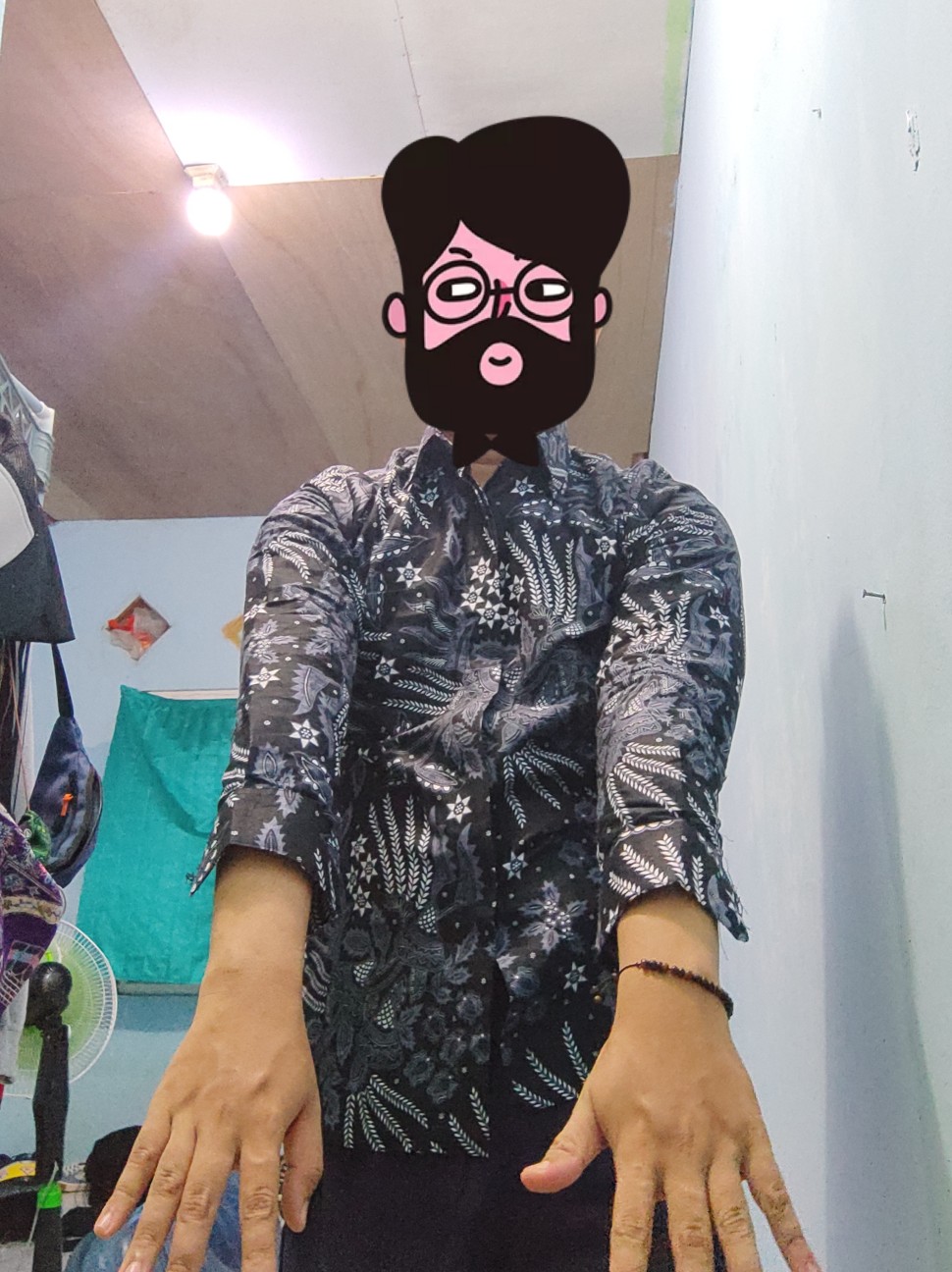 Bswart Batik Hrb026 Kenongo Hem Pendek Padi Pekalongan M L Xl Batik Pria Murah Modern Grosir