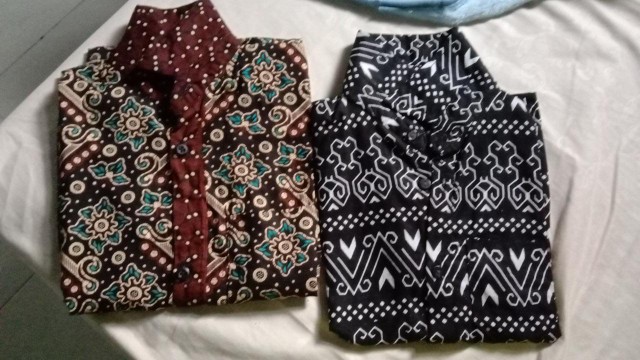 Umur 2-12th Kemeja Batik Anak Laki Laki Lengan Pendek