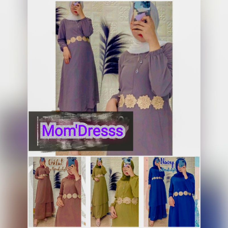 BAJU KURUNG MALAYSIA/ GAMIS MALAYSIA RENDA PINGGANG