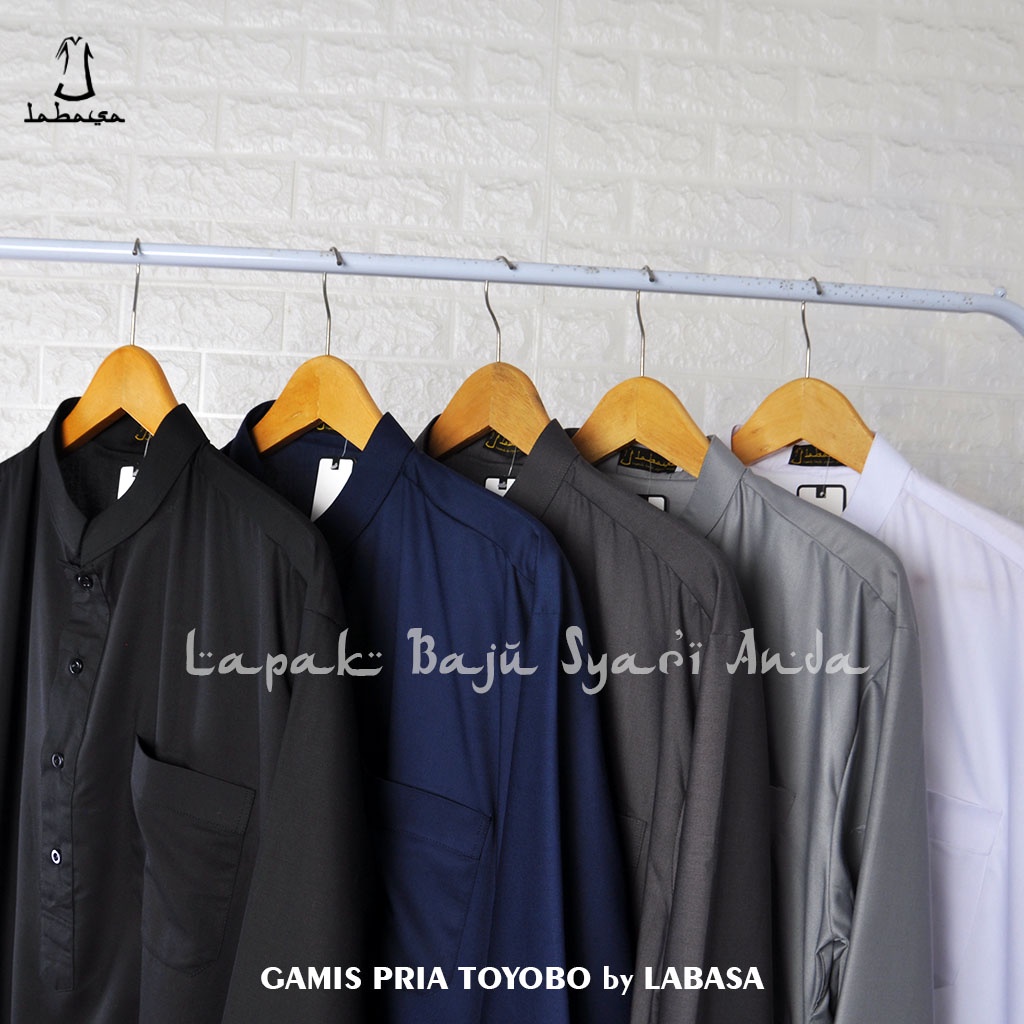 Jubah Pria Dewasa Toyobo Lengan Panjang Putih &amp; Aneka Warna | Gamis Pria Dewasa | Bisa COD