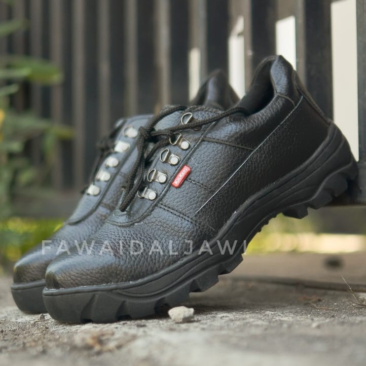 Sepatu Safety Kulit Omega Asli King Kickers Original Termahal Kitchen Pabrik Kantor Murah Ujung Besi