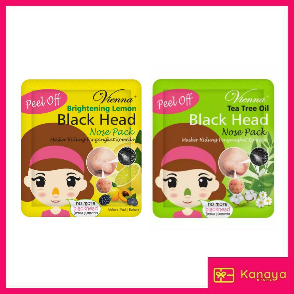 (BISA COD) Vienna Blackhead Nose Pack Peel Off