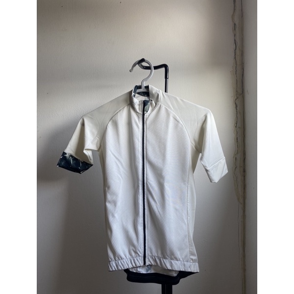 Doubleu arise cycling jersey ombak series AF1 baju sepeda / jersey sepeda - Mono off white, women XX