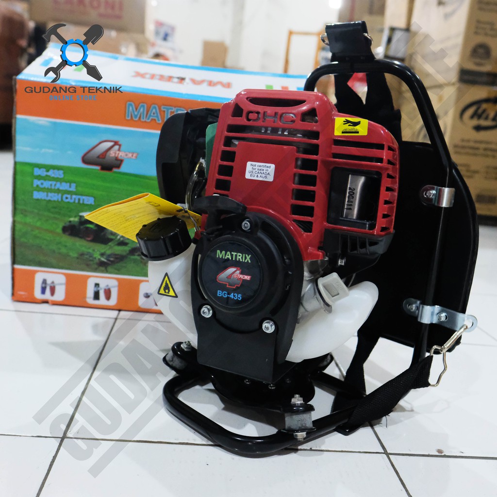 Mesin Potong Rumput Gendong 4Tak Matrix BG 435- Brush Cutter BG435 4T / Mesin Pemotong Padi Paddy Reaper