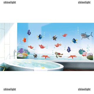 blingfashion Stiker Dinding Gambar Kartun Ikan Laut blingfashion Stiker Dinding Gambar Kartun Ikan Laut