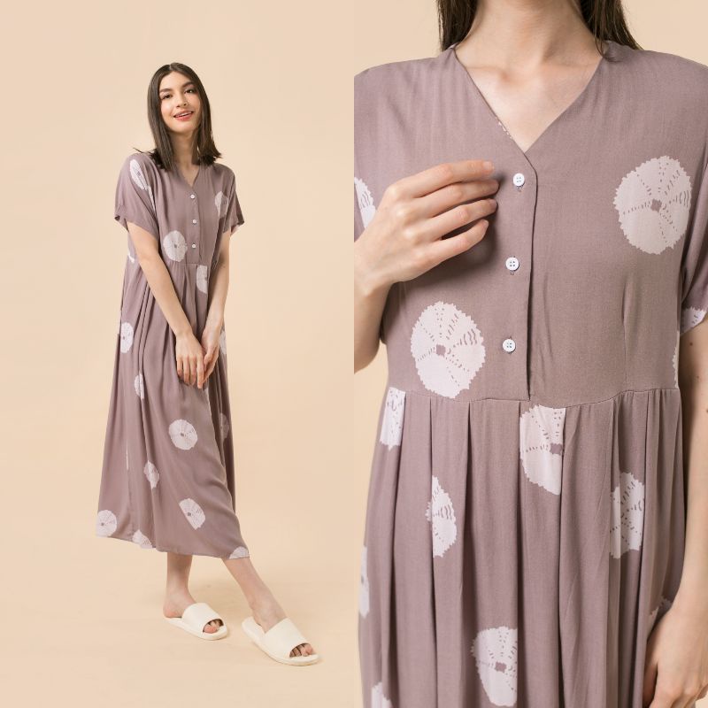 [BISA COD] DASTER KHALIFS BY KHALIFS.SLEEPWEAR | KHALIFS.ID-Sharon Shibori Dove
