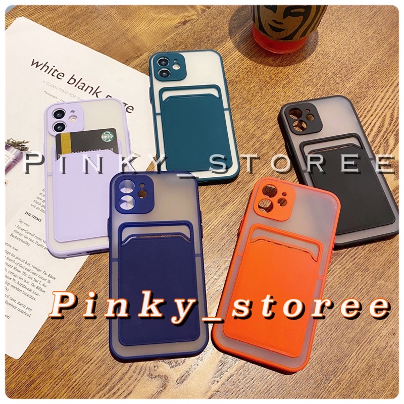 CASE MACARON SLOT CARD OPPO A54/ A16/ A15/ A15S/ A12/ A11K/ A52/ A92/ A53S/ FUZE CASE DOVE MACARON PROTECTOR SLOT KARTU