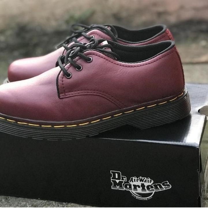 New Stock Sepatu Docmart 3 holes 1461 PRIA & WANITA Kulit Asli 100% /Docmart 3 holes/docmart pria