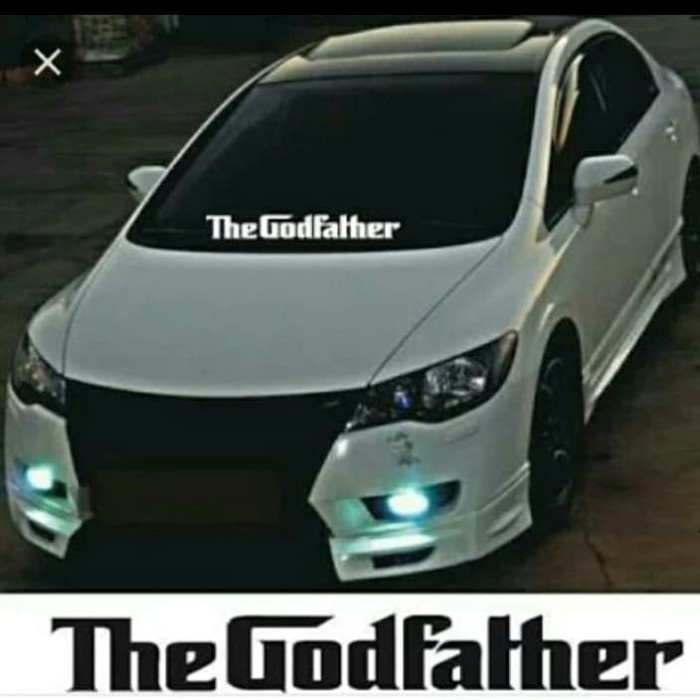 Stiker The Godfather kaca mobil depan Cutting Sticker The Godfather