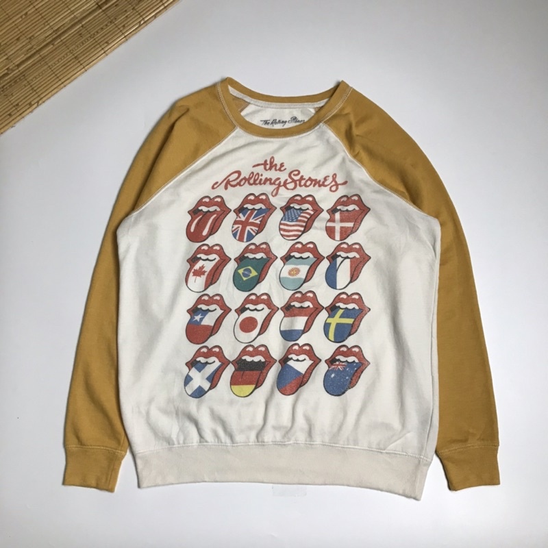 Crewneck The Rolling Stones second preloved baju band