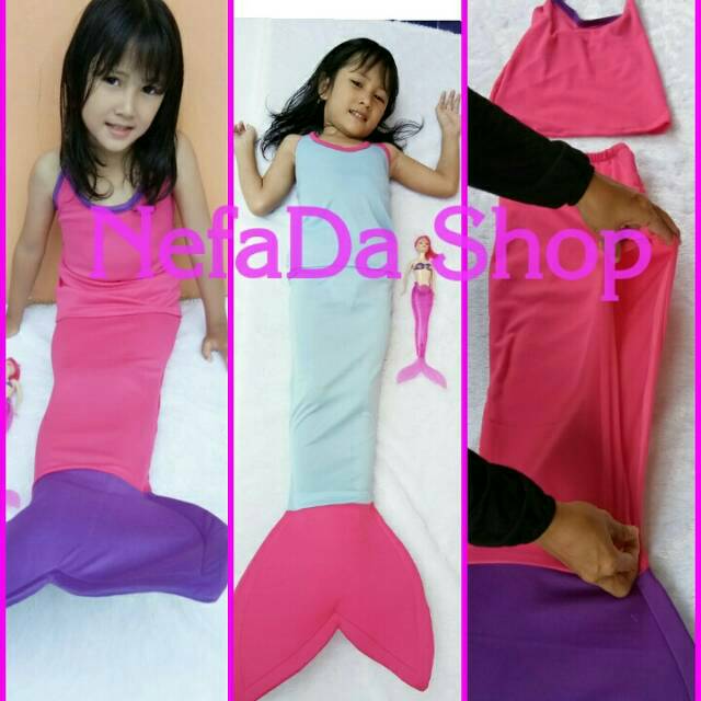 Putri duyung Mermaid Baju Renang