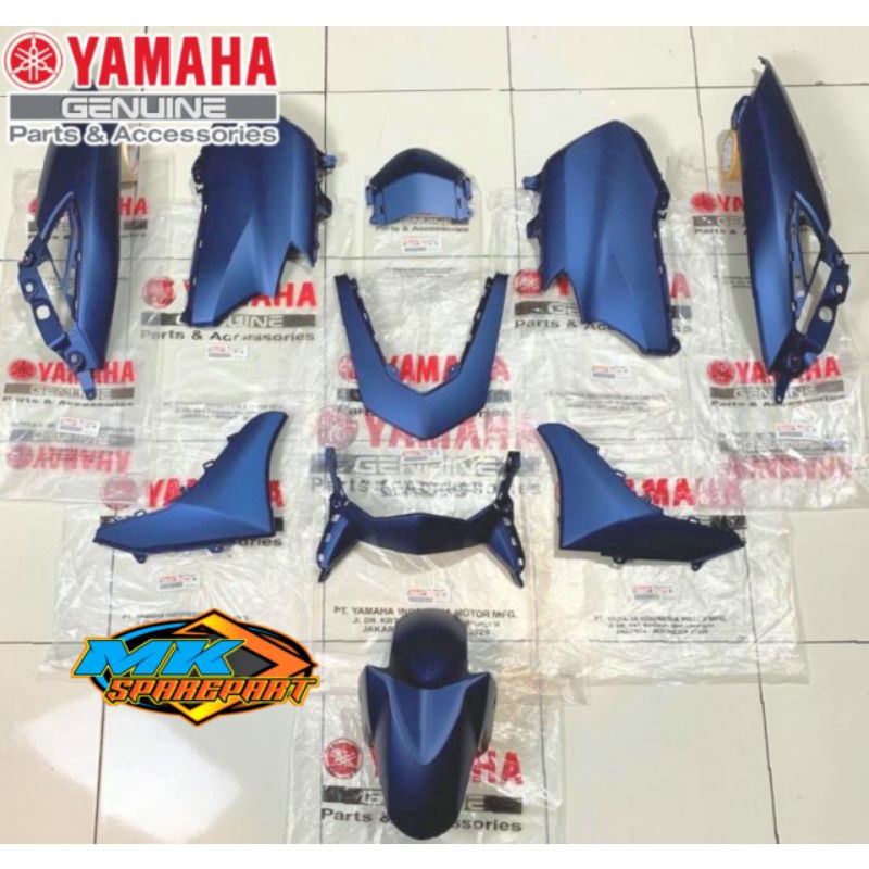 Paket Full Set Body Halus All New Nmax N-Max Connected 2020-2022 Biru Doff Original Yamaha