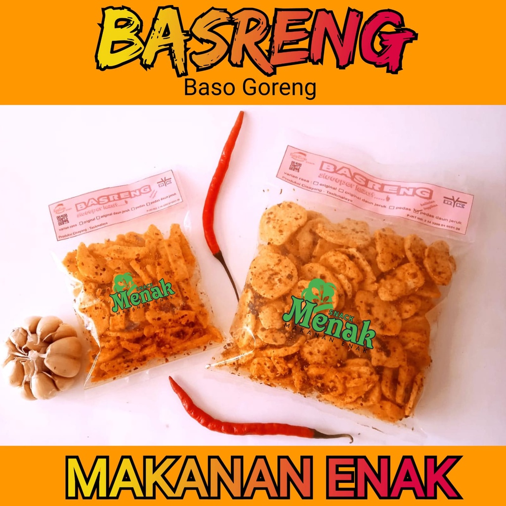 

Basreng Baso Goreng Pedas Nikmat Renyah Gurih Kriuk