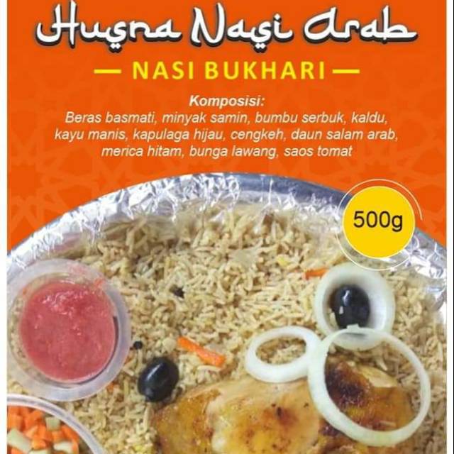 

Paket nasi arab Bukhari (500gr basmati+bumbu)