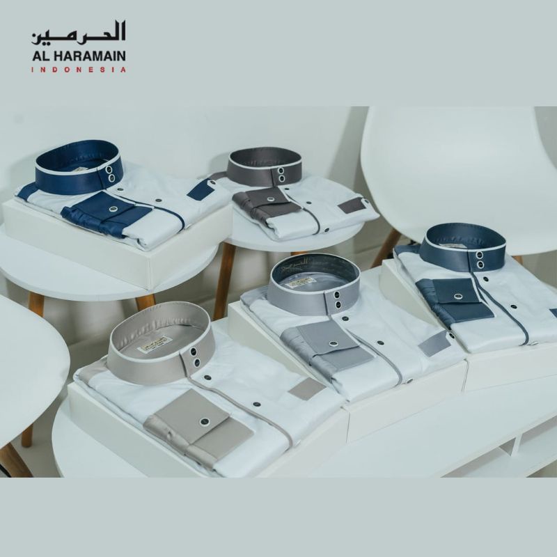 Alharamain Kombinasi polyester kancing eksklusif haromain alharomain haramain  viet gamis pria jubah