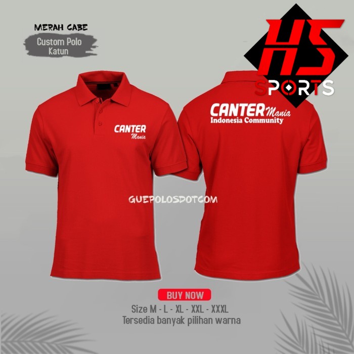 Poloshirt - Kaos Polo Canter Mania - baju Kerah CANTER MANIA