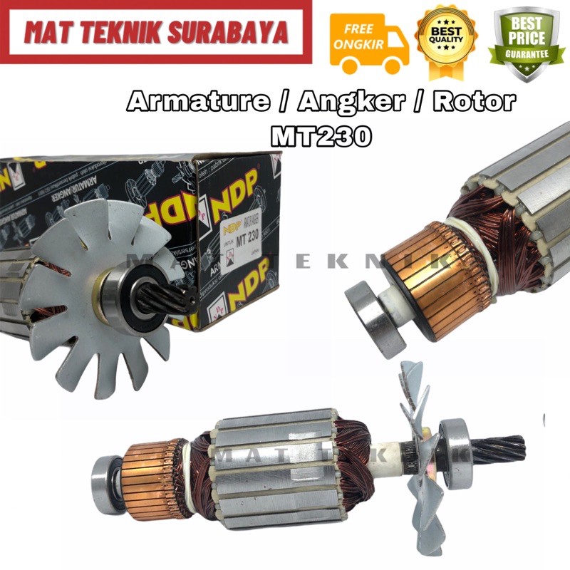 NDP Armature / Angker / Rotor Mesin Miter Saw / Potong Aluminium MT230 MT 230 Maktec