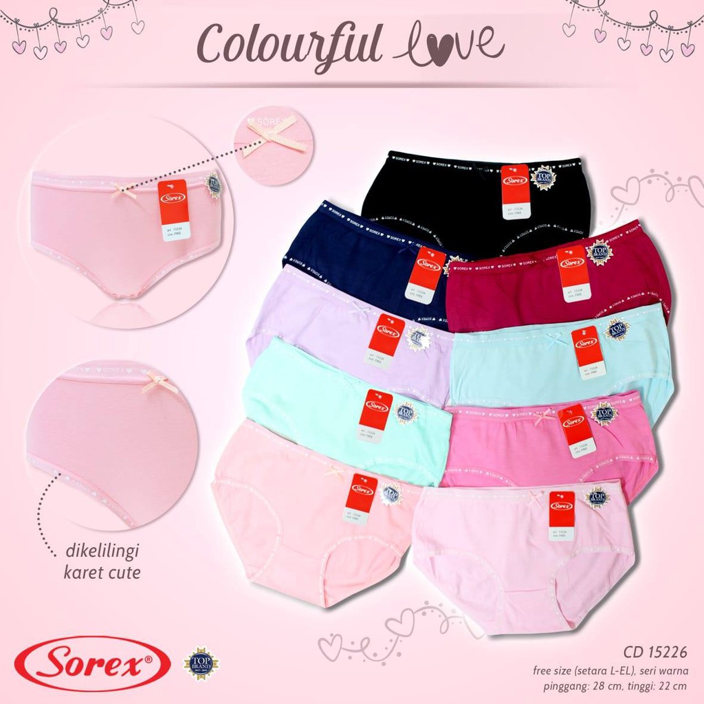 3 PCS CELANA DALAM SOREX WANITA/ SOREX UNDERWARE FOR WOMEN SOREX 15226 | SOREX 15227 | SOREX 15228