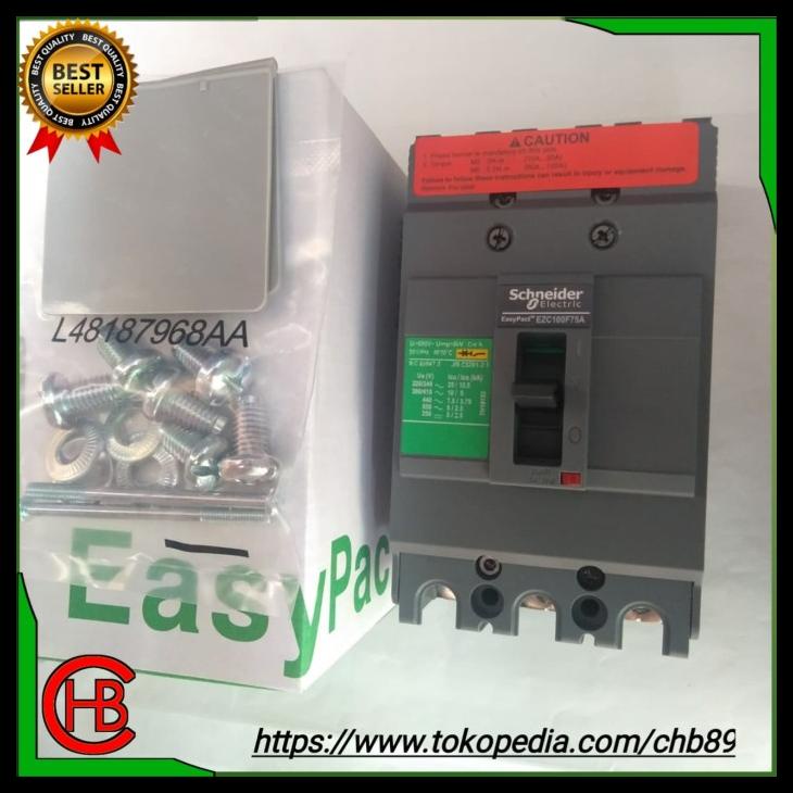 Mccb Breaker Schneider Ezc 100F3060 3P 10Ka 60A Ref.Ezc100F3060 Kode 622