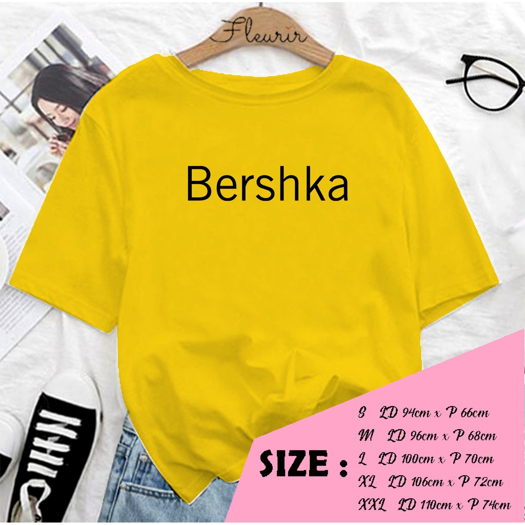 FLEURIR - KAOS BERSKA OVERSIZE KATUN KAOS WANITA DEWASA TUMBLR TEE UNISEX JUMBO TSHIRT