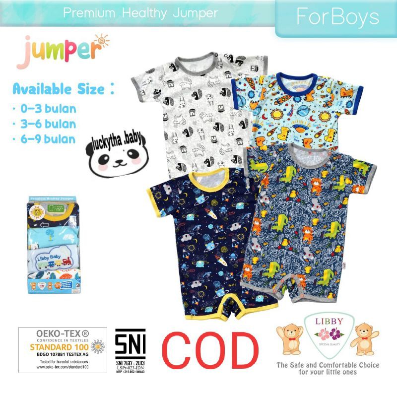  4pcs romper libby  premium healty jumper jumper bayi 