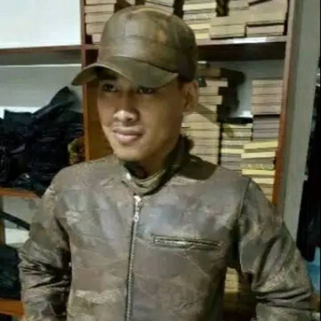 KEREN BANGET Jaket Kulit Pria Asli Domba Garut Kualitas Super Model Slim Fit JK-75