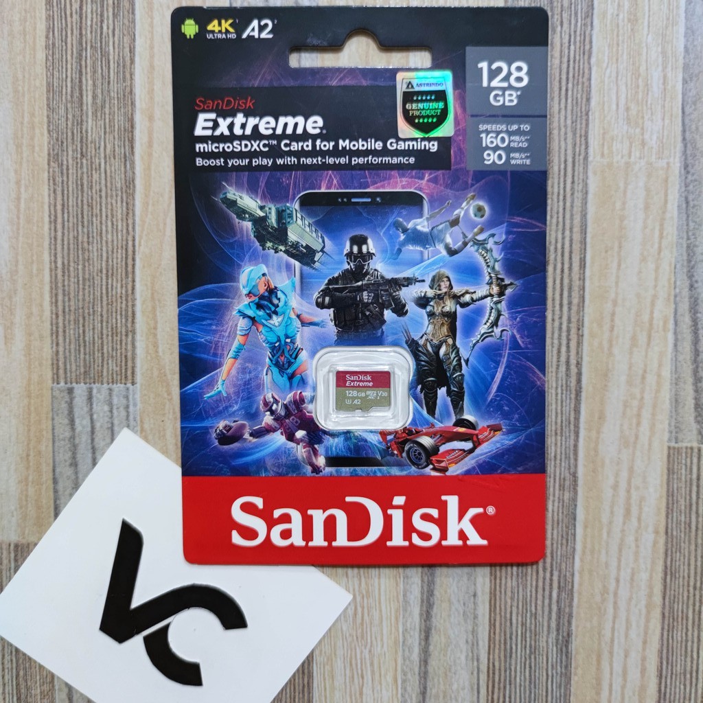 MicroSD SanDisk Extreme 128GB A2 4K V30 U3 Memory Card 128 GB Micro SD SDXC 160MBPS Kartu Memori