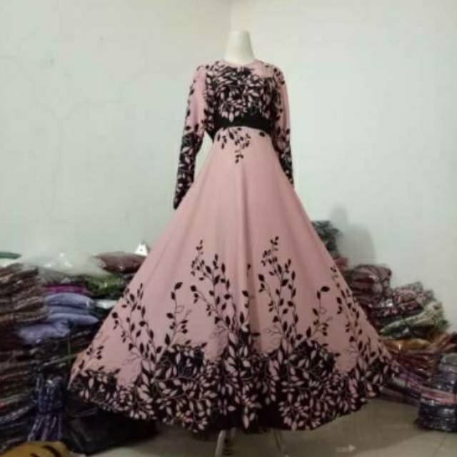 Gamis wolfis murah gamis motif murah gamis syar'i grosiran grosir gamis busui gamis cantik