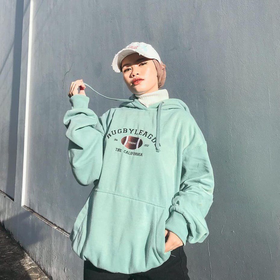 AZZ- Sweater Oversize Sweater Wanita Sweater Pria Sweater Hoodie Pria Wanita Oversize Rugby