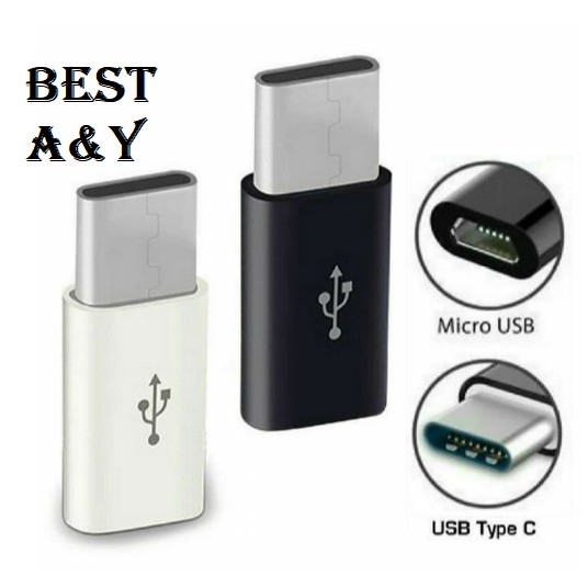 Adapter Micro USB 3.1 Female Converter USB C to USB Type C Male Connector