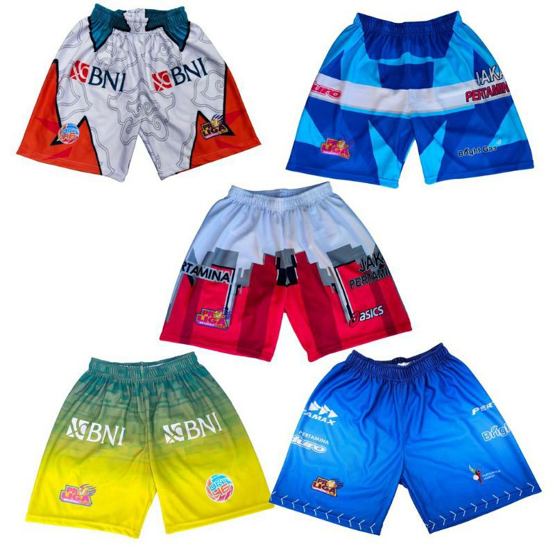 CELANA VOLI FULL PRINTING KOLOR PROLIGA PRINTING CELANA PENDEK VOLLY BALL