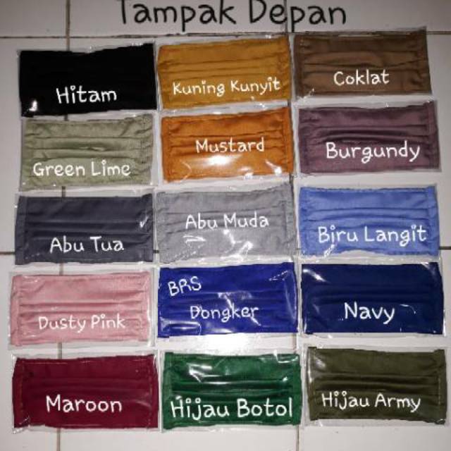 Masker Hijab Kain Tali Karet Murah Shopee Indonesia