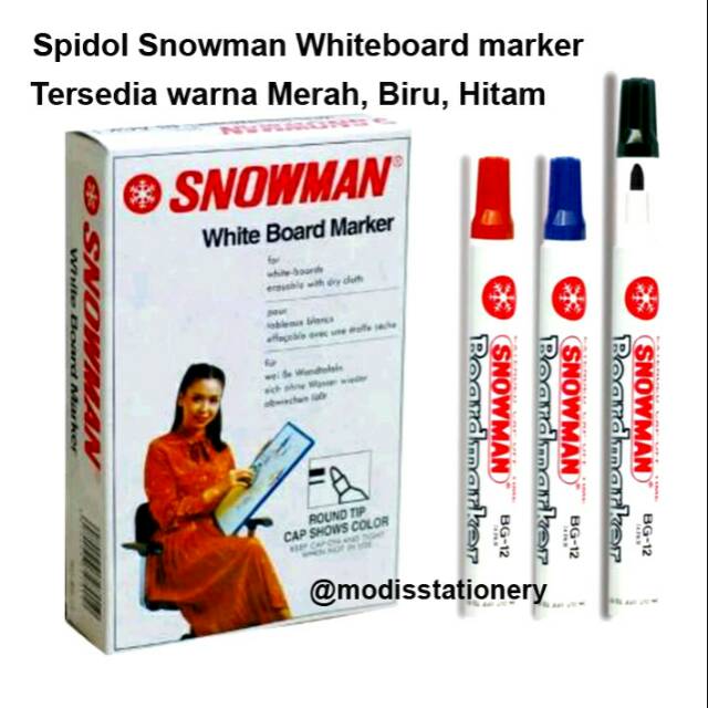 

Spidol snowman whiteboard marker