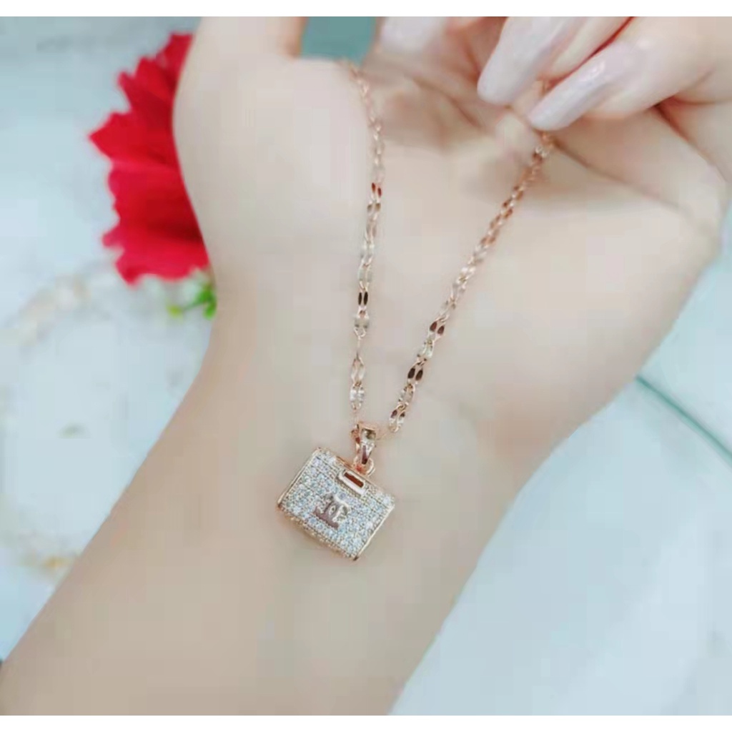 Kalung Titanium Mata Full Perhiasan Fashion A-C