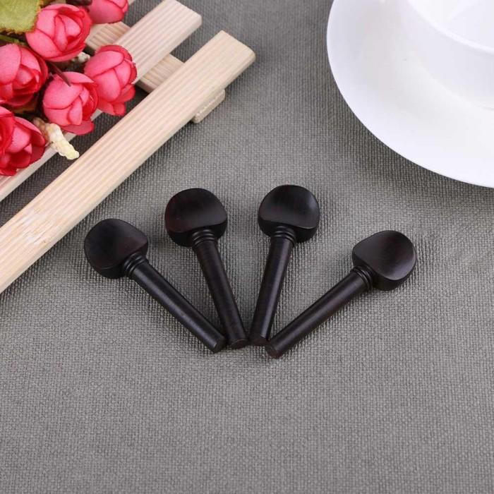 Amb | 4Pcs Violin Tuning Pegs Ebony Violin Peg Musical Instrument Violin