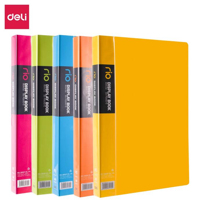 

READY COD Deli EB01402 Display Book/Clear Holder-Rio FC 60P 5C PROMOKode 1833