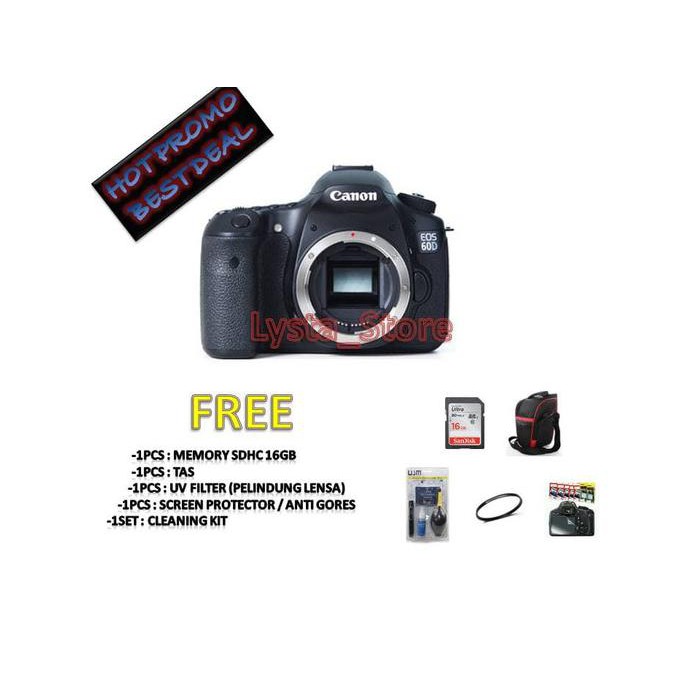 CANON EOS 60D BODY ONLY murah